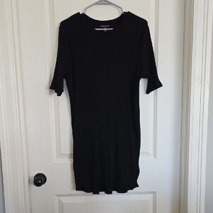 Eileen Fisher Black Ribbed Dress